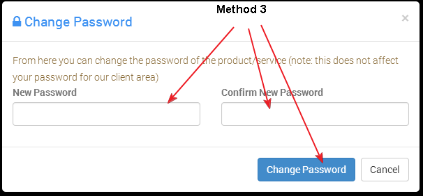 WHMCS cPanel Password